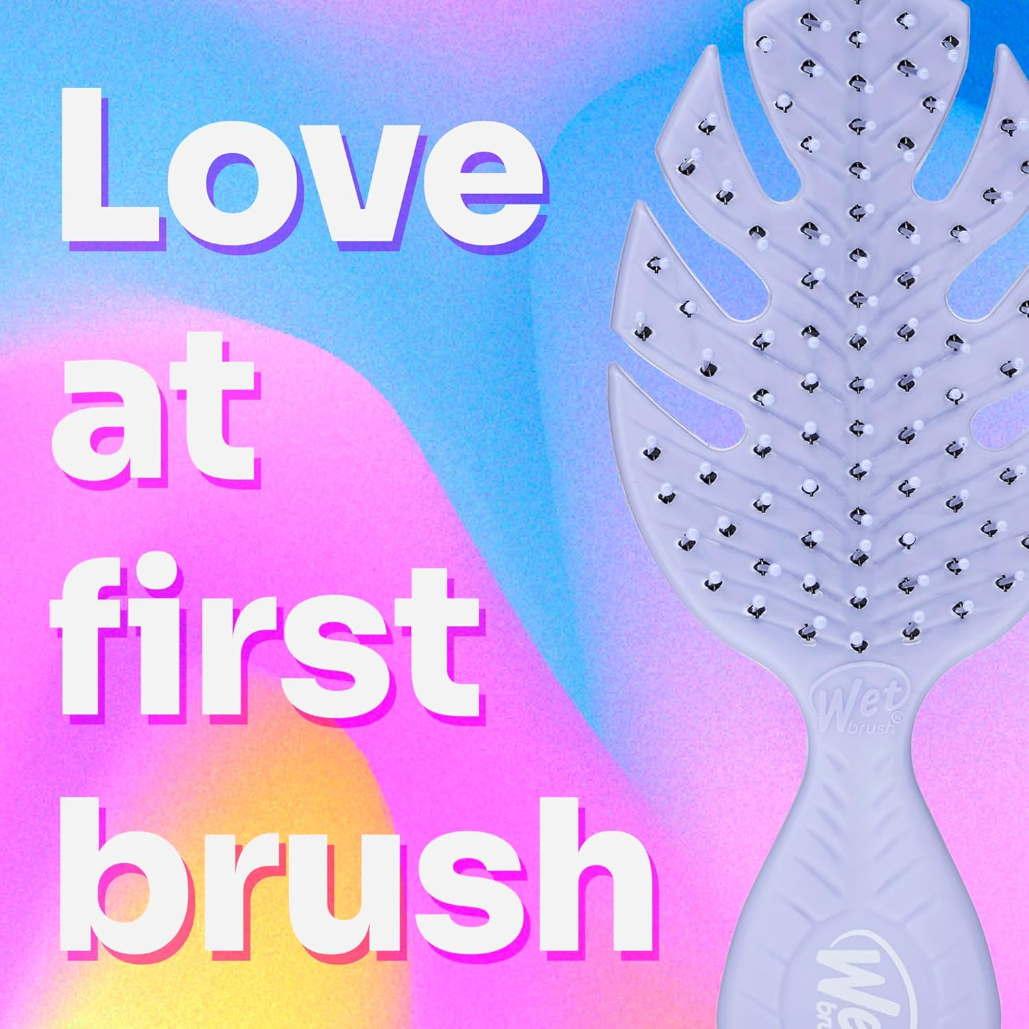 Wet Brush Go Green Mini Detangler Brush - Purple for Unisex - 1 Pc Hair Brush