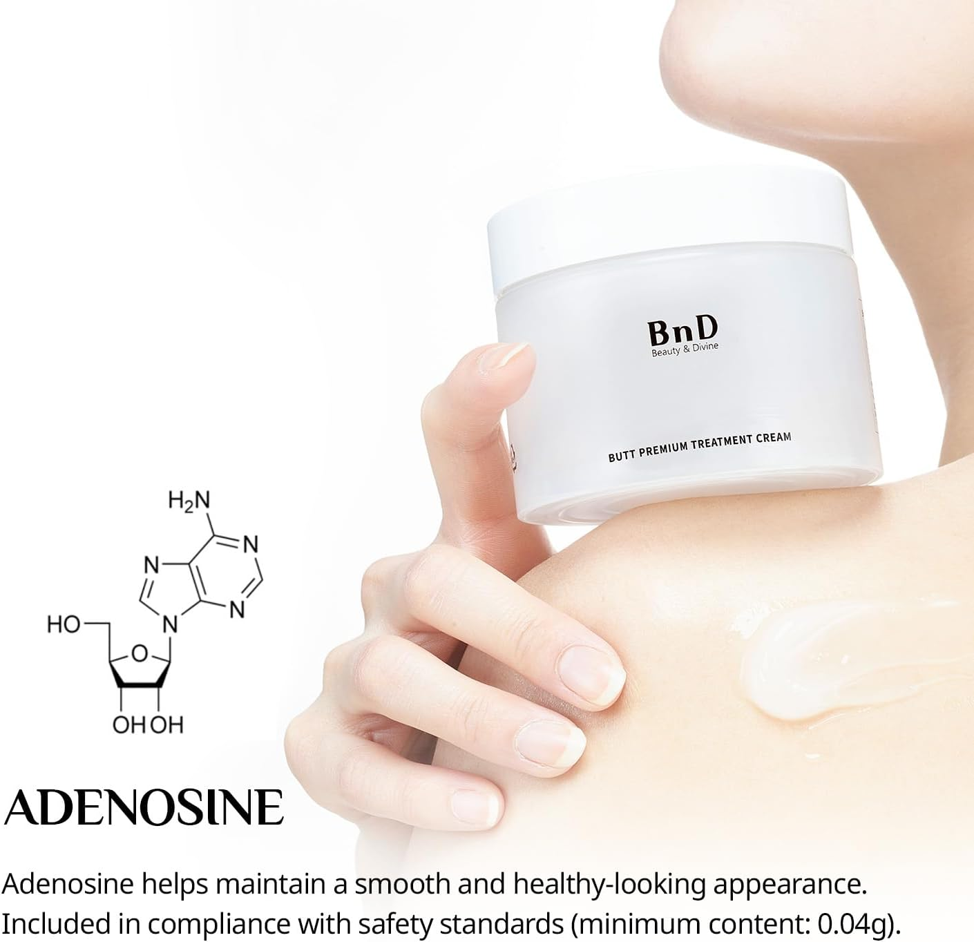Bnd Hip & Back Care Cream, Niacinamide, Skin Elasticity, Cellulite, Hip Cream, Body Cream, 3.5 Oz (100 G) image number 1
