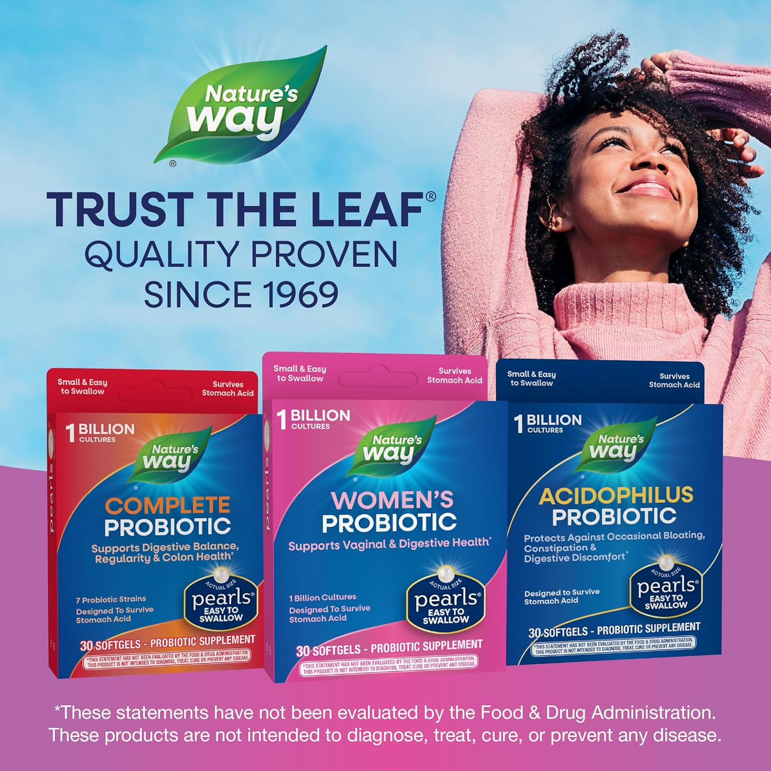 Nature'S Way Probiotic Pearls Women'S, 1 Billion Live Cultures, 30 Softgels image number 4