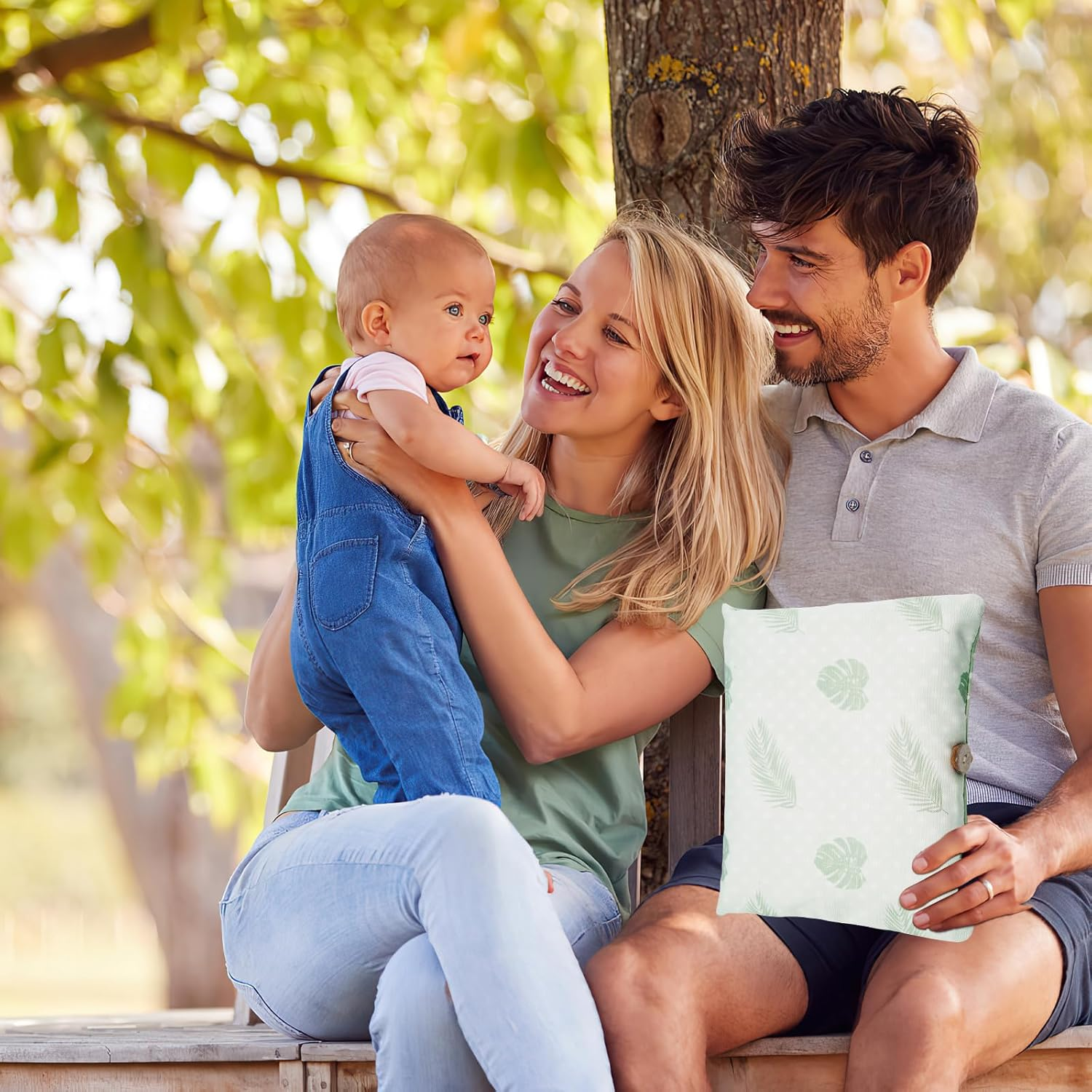 Changing Bag Organiser and Cosmetic Bag 2-In-1, Baby Small Nappy Bag, Nappy Organiser for on the Go Mother Nappies Cloths (Leaves)