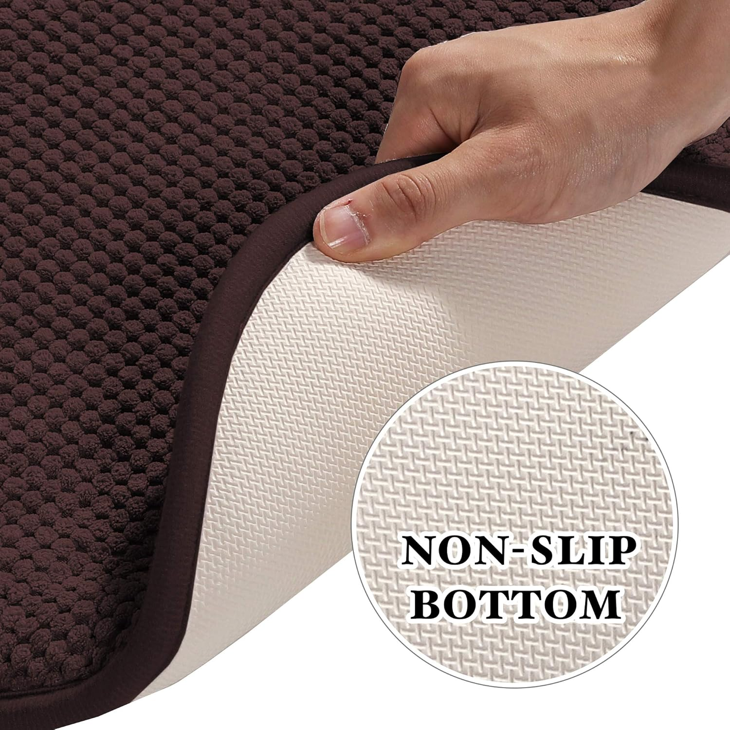 Memory Foam Seat Cushion with SBR Backing and Straps Set of 4 Non-Skid Chair Pads for Dining Room Honeycomb Pattern Chair Cushions (6 Pack, Brown,41X41Cm)