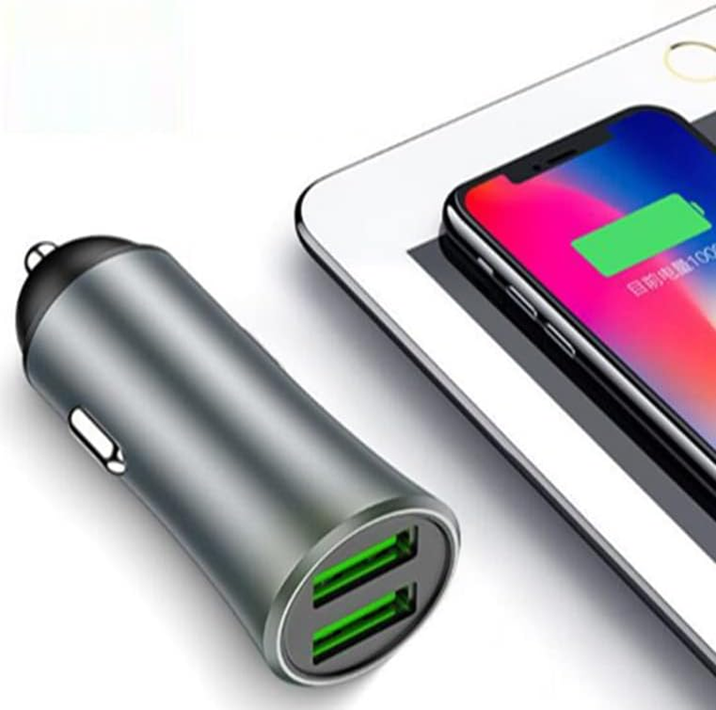 Danyee Car Charger Adapter 【2PACK】 Dual USB Car Charger, 5V 2.4A Cigarette Lighter Adapter Compatible with IP 16/15/14/13/12/11/SE/XR/X/XS, SM S24/S23/S22/S21/S20, Pixel 8/7/6 (2USB 5V-2.4A) - 54W Fast Car Charger【 Pd36W + Qc3.0 】 image number 4