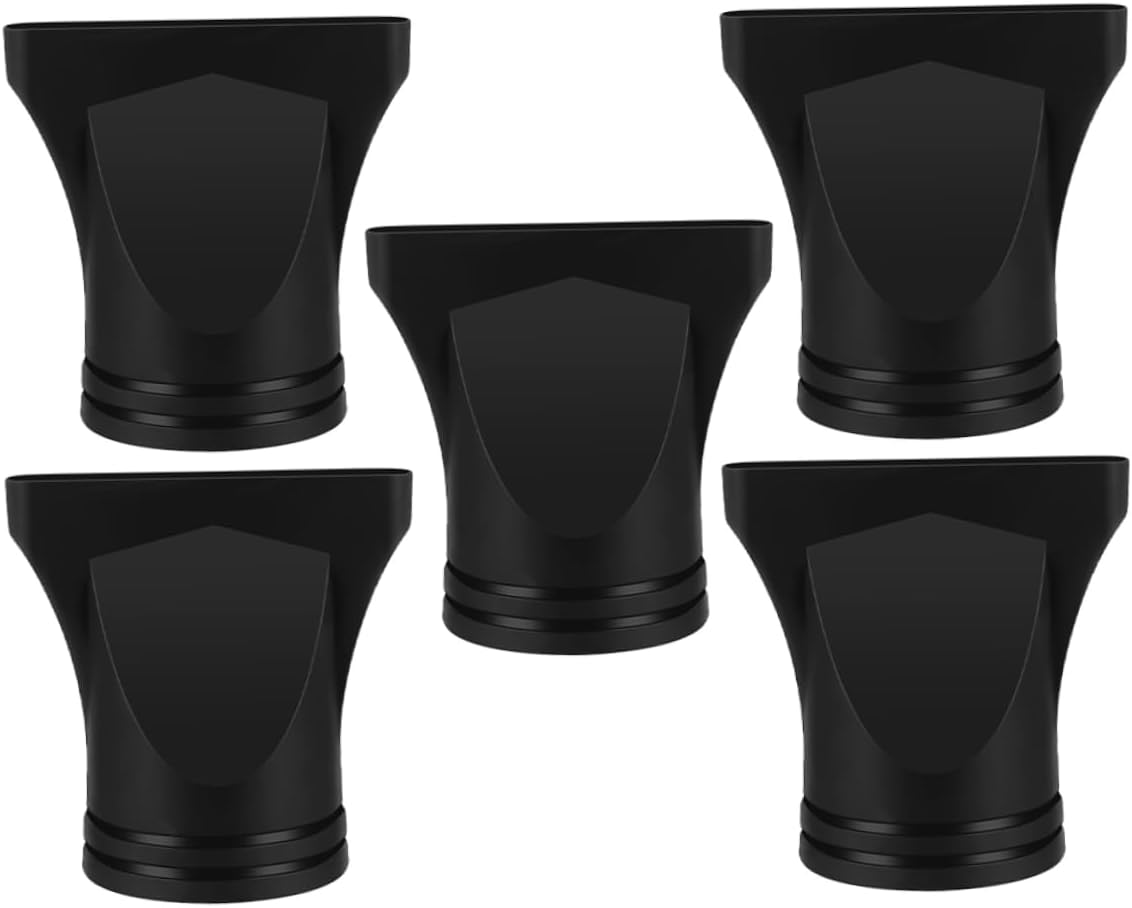 BESTYASH 5Pcs Hair Dryer Accessories Diffuser Nozzles Replacement Parts for Blow Dryers Styling Tool for Home Salon Black image number 6