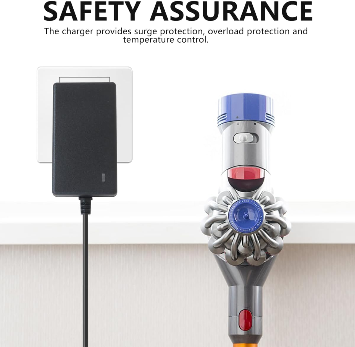 26.1V 0.78A 2M Battery Charger for Dyson V8 V7 V6 DC58 DC59 DC61 DC62 DC74 SV03 SV04 SV06 SV07 SV09 Absolute Animal Fluffy Motorhead Cordless Vacuum Cleaner 205720-02 AU Plug image number 2