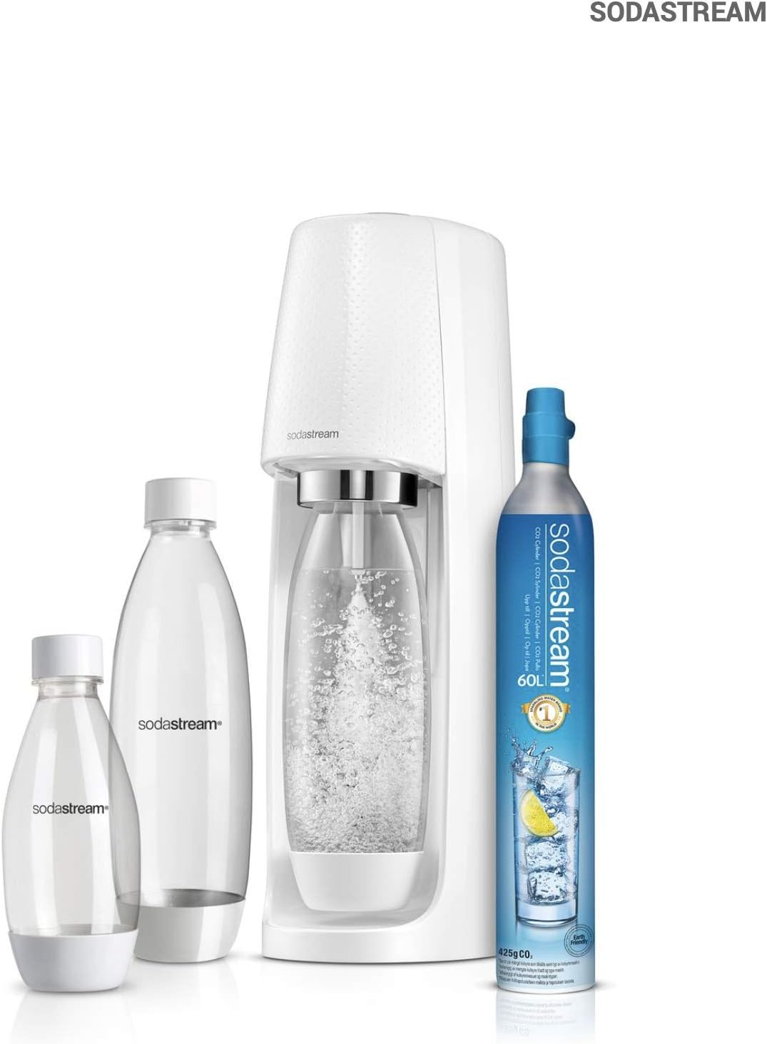Sodastream Spirit Megapack 1 Spirit + 1 60 L CO2 Cylinder + 2 1L & 1 500Ml Reusable Bottles (Black) Mega Pack Australian Model image number 2