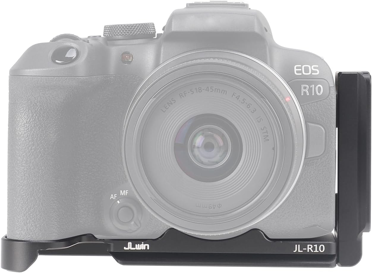 FOTGA Quick Release Plate L-Shaped Bracket L-Bracket Vertical Expandable Plate for Canon EOS R10 Camera, Compatible with DJI Ronin RS2/RSC2/RS3/RS3 Pro/Rs3 Mini Stabiliser Arca Swiss