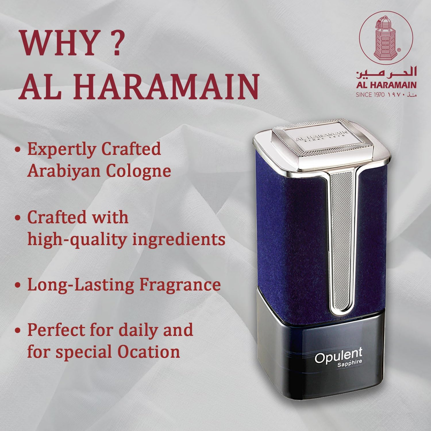 Al Haramain Opulent Sapphire Eau De Parfum Spray for Women 100 Ml image number 4