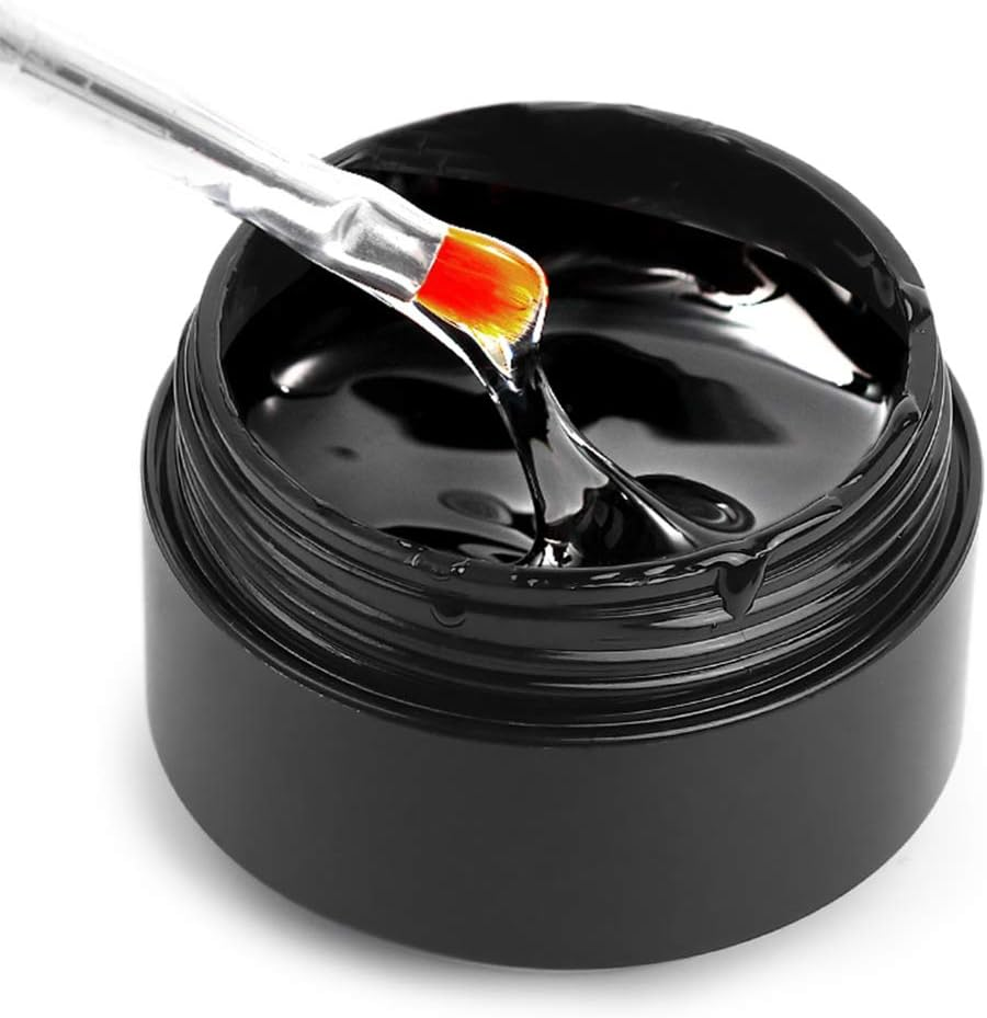 Blueaoq Nail Rhinestone Glue,Nail Art Rhinestone Glue 4-In-1 Nail Extension Gel Adhesive Gem Jewelry Diamond Polish UV Gel Nail Art Glue Nail Salon Tool image number 3