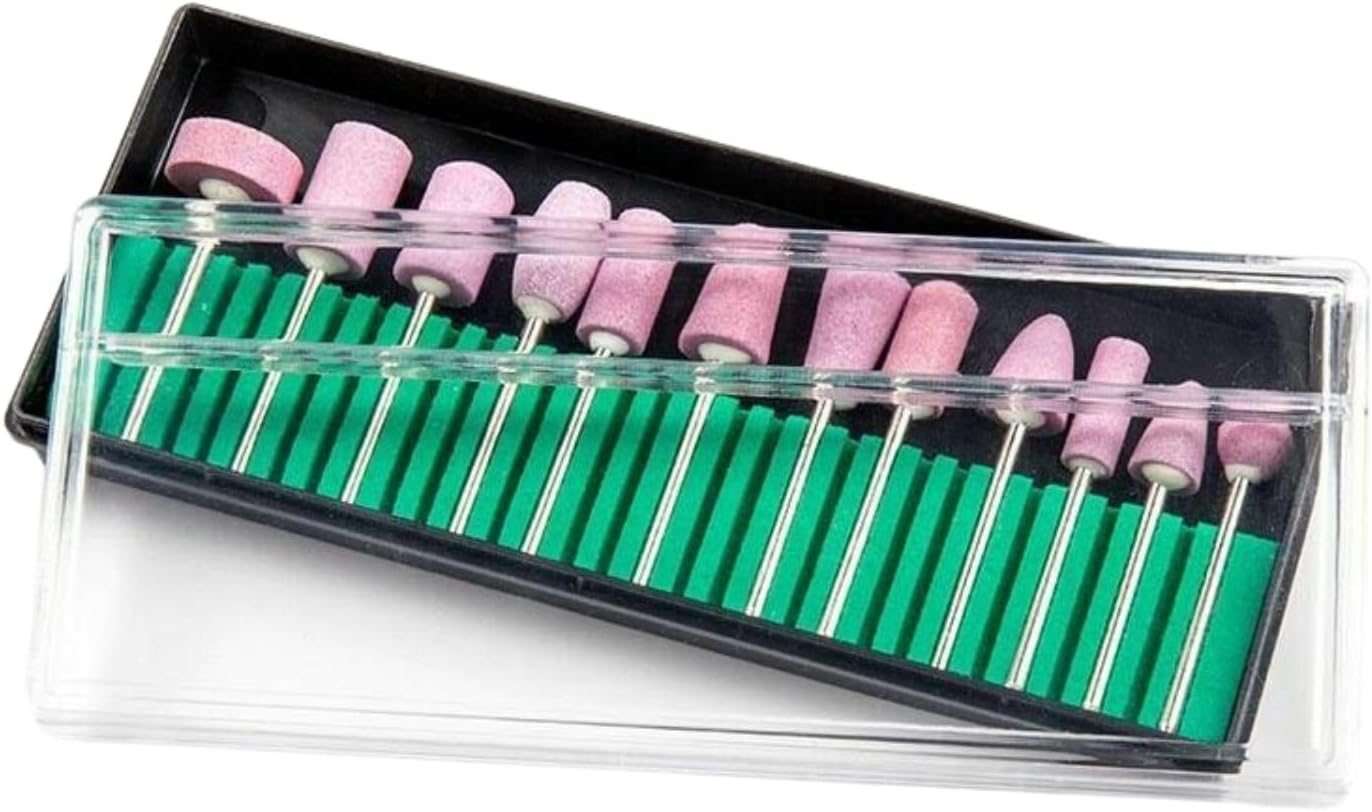 Leona Co 12PCS Women Nail Grinding Polishing, Nail Drill Bits Set Accessory, Polishing Buffing Wheel, File Heads Tools image number 4