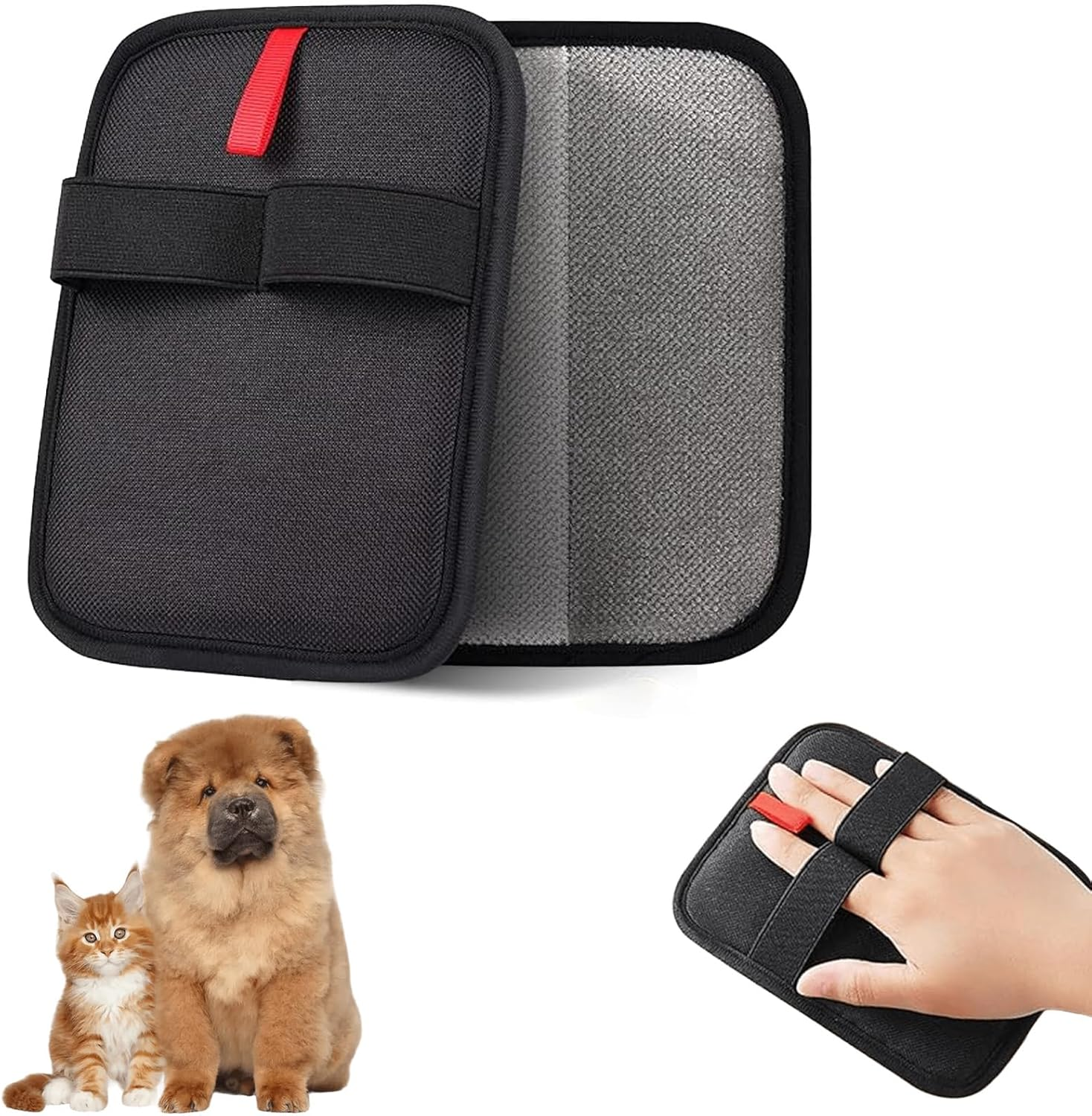 AABDTYYD 2 Pcs Pet Hair Removal Gloves - Reusable Electrostatic Cat Grooming Gloves,Pet Hair Remover for Dogs and Cats,Efficient for Furniture Carpets Clothes image number 5