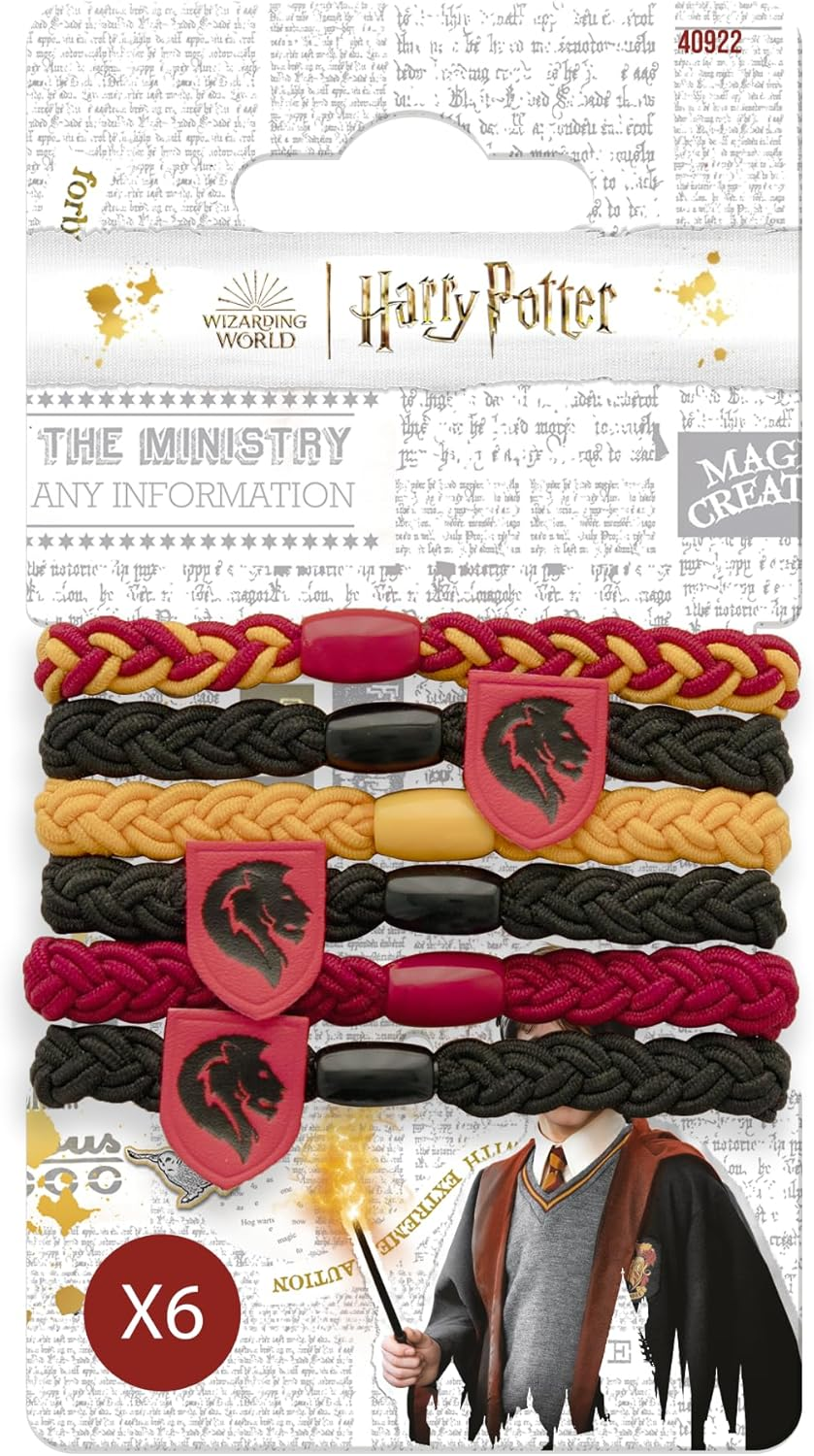 Harry Potter Gryffondor Official Hair Scrunchies - Pack of 4