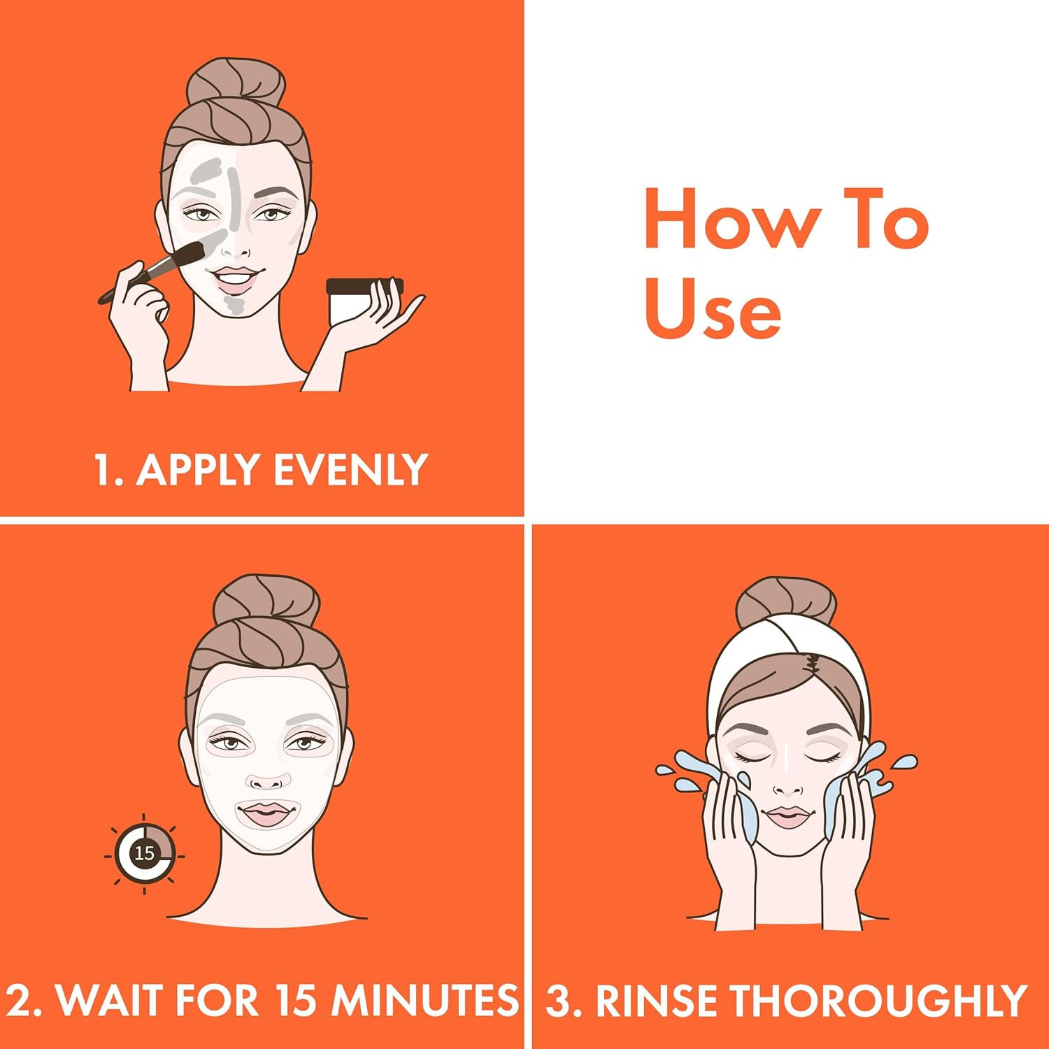 Good Vibes Ubtan Insta Glow Face Mask, 50 G | Brightening, Cleansing, Smoothening Face Pack for All Skin Types | with Turmeric, Saffron, Sunflower Seed Oil | No Parabens, Sulphates & Mineral Oil