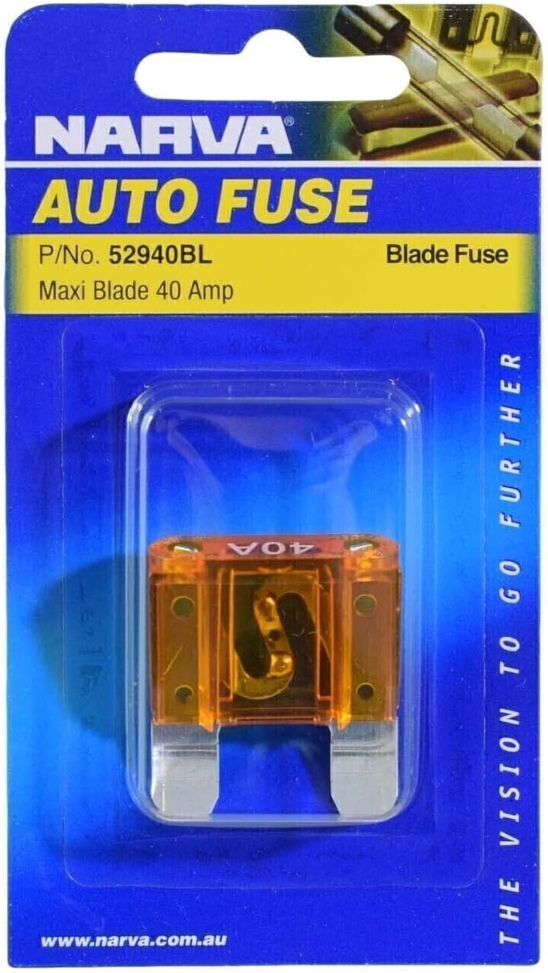 Narva Maxi 40 Amp Blade Fuse, Orange