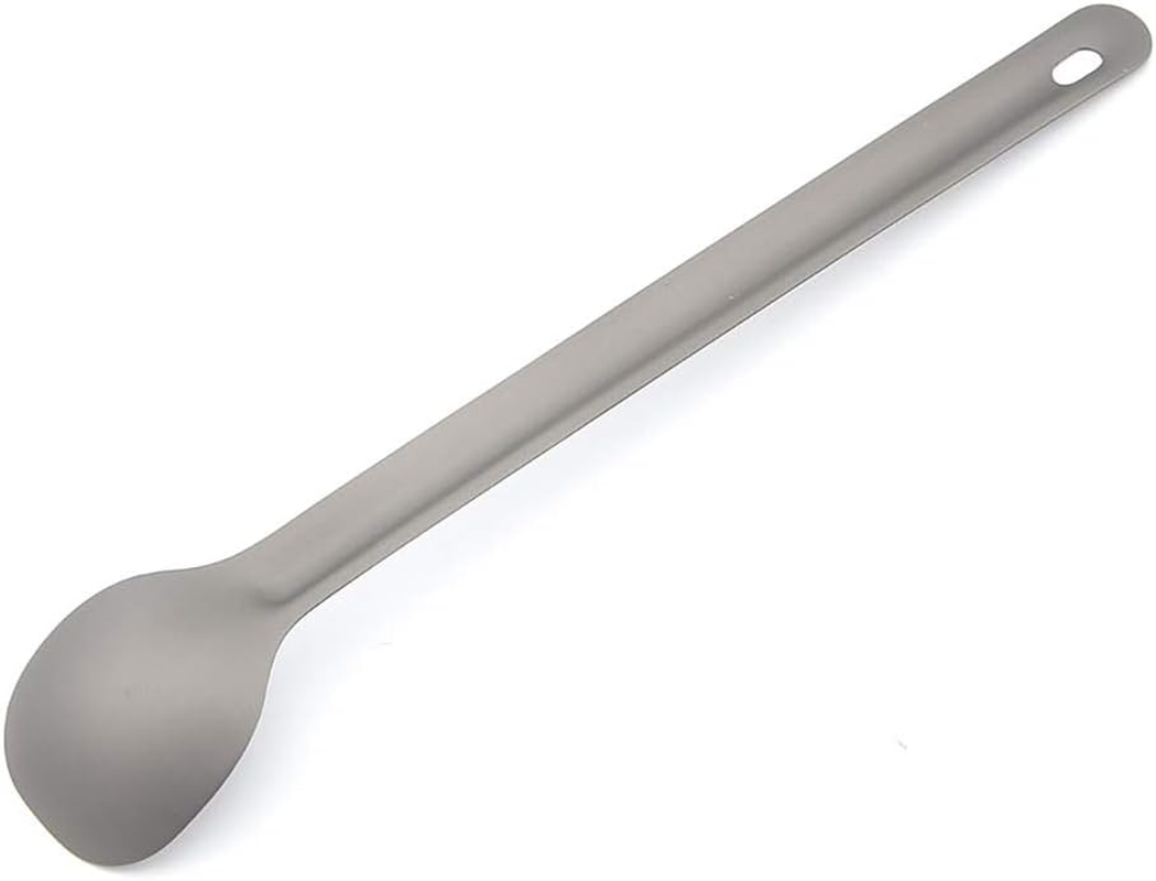 TOAKS SLV-03 Ultralight Titanium Tableware Outdoor Long Handle Spoon Camping Hiking Outdoors Picnic Spoon Cutlery image number 2