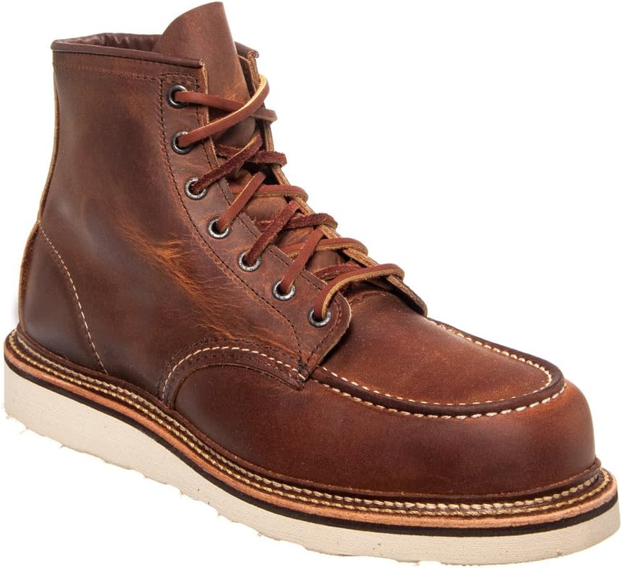 Red Wing Mens Classic Moc Toe Brown Size: 10 US / 9 AU
