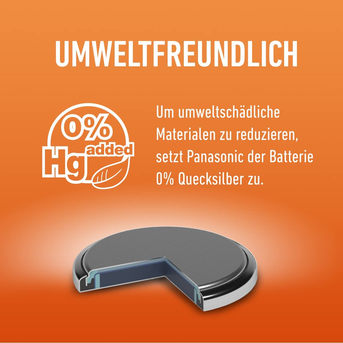 Panasonic CR2032 Lithium 3 Volt Battery Card of 6 image number 1