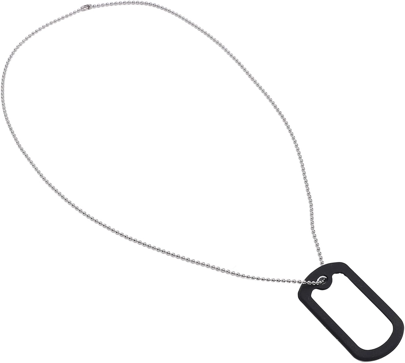 OKJHFD 12 Set Sublimation Blank Dog Tag Double Sided Blank Metal Tags Chain Aluminum White Stamping Pendants Necklace image number 4