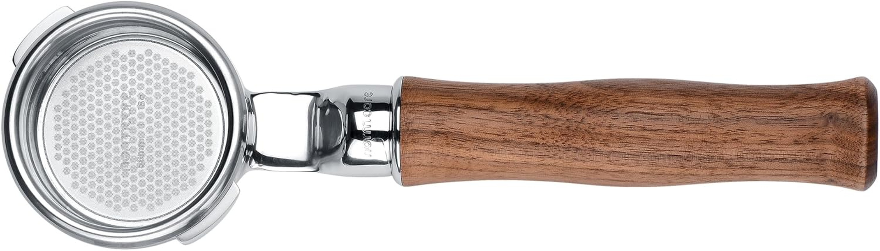 Normcore 58Mm Slim Naked Portafilter with 18G Precision High Extraction Basket, Genuine American Walnut Handle Fits Gaggia Classic Machines image number 3