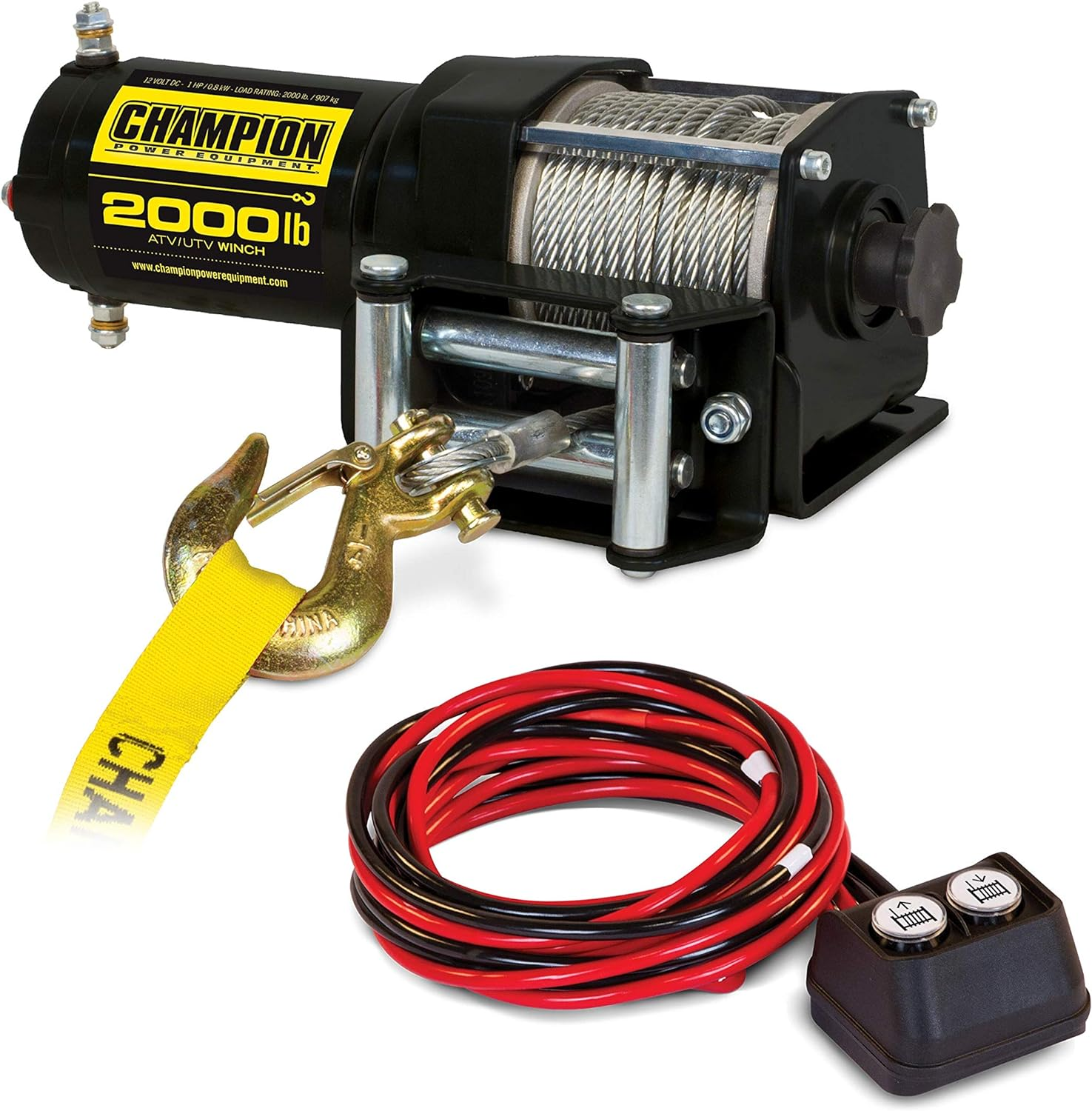 Champion Power Equipment 2000-Lb. ATV/UTV Winch Kit image number 5