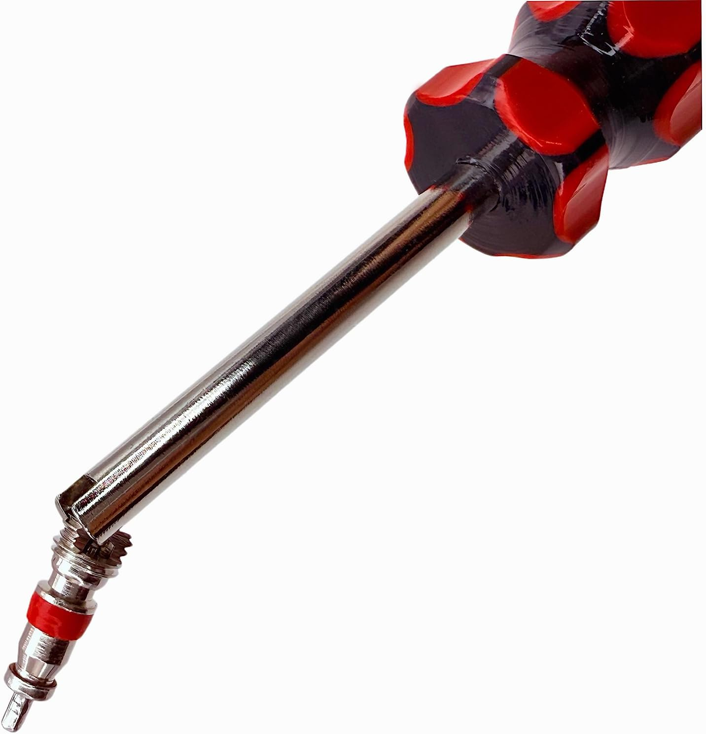 Tire Valve Stem Removal Tool Kit, R134 R12 A/C HVAC Air Conditioner Schrader Valve Stem Core Remover Tool (6PCS VAVLE Tools)