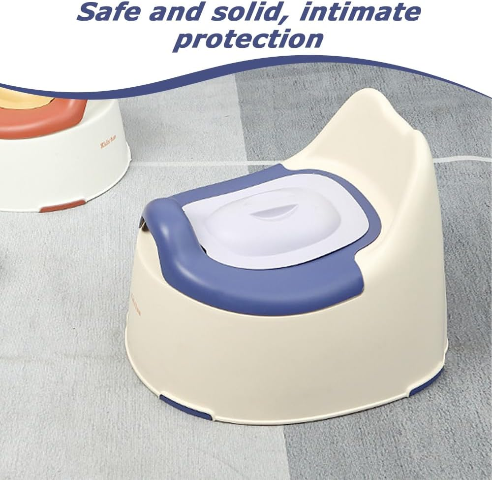 MOTRAIN 3-In-1 Versatile Toddler Potty Trainer for Boy Girl, Training Toilet with Easy to Clean Design, Perfect for Toddler Boys & Girls 1-3, Chair, Seat, Step Stool, Blue