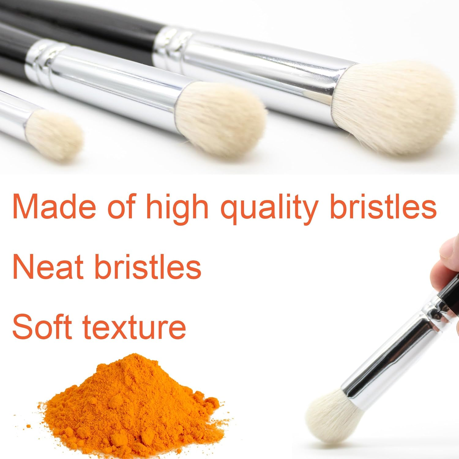 Himmlfel Dry Brush Set，3 Size Dry Brush Miniature Painting，Professional Dry Brushes for Citadel Game Model,Large Medium Detailed Model,Warhammer,Hobby Art Paint Brushes for Artist and Beginner image number 4