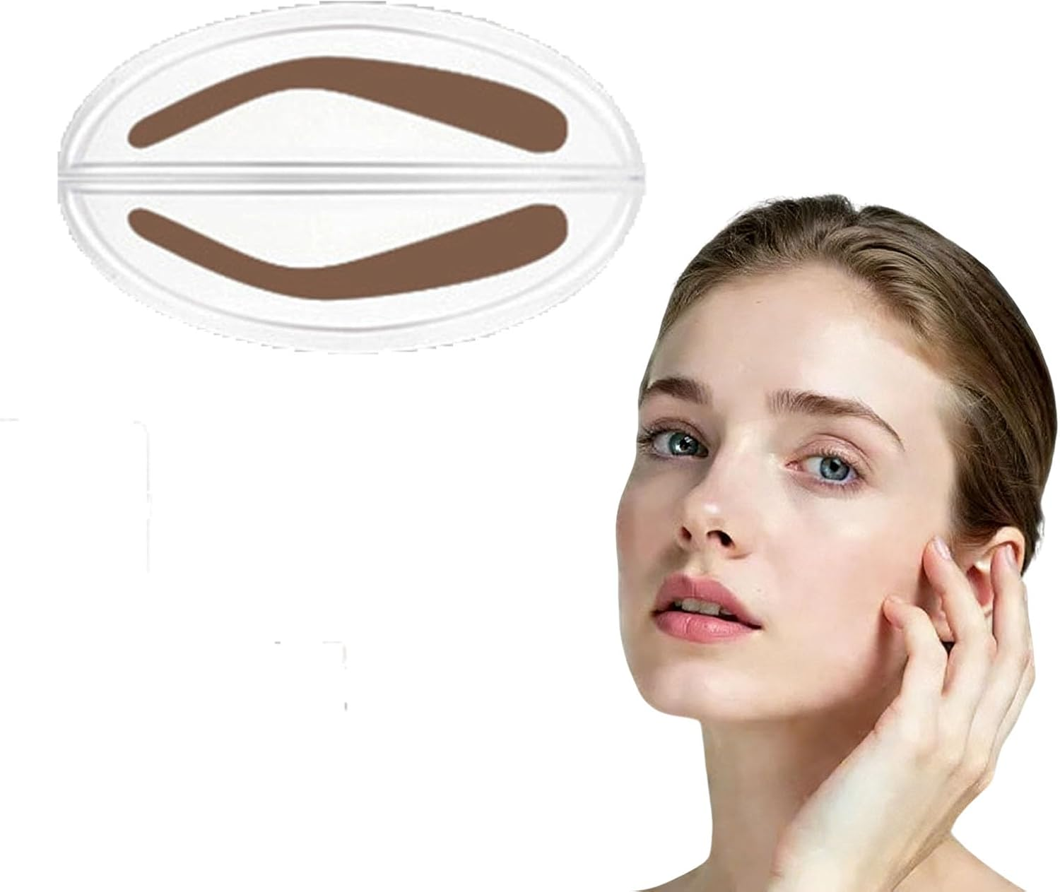 Wimode Eyebrow Seal Stamp Powder Waterproof Eyebrow Powder Filler to Shape Natural Eyebrows in Seconds Eye Brow Definer Kit for Makeup Beginner image number 4