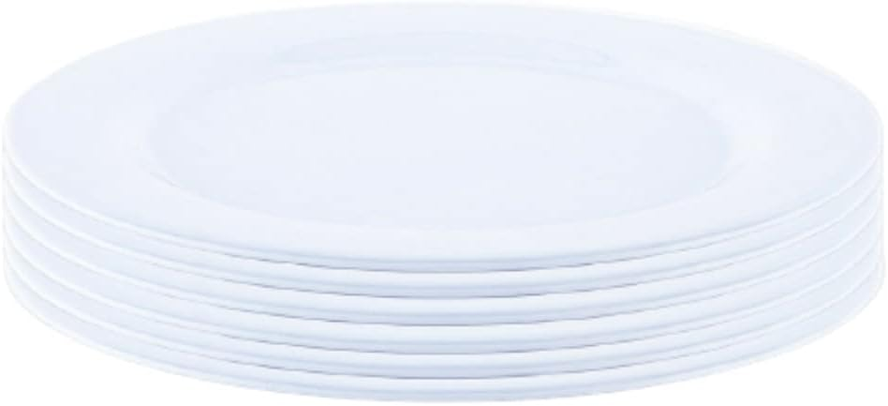 Tootoo 6PCS Melamine Plates round Lightweight Durable Strong 25Cm image number 1