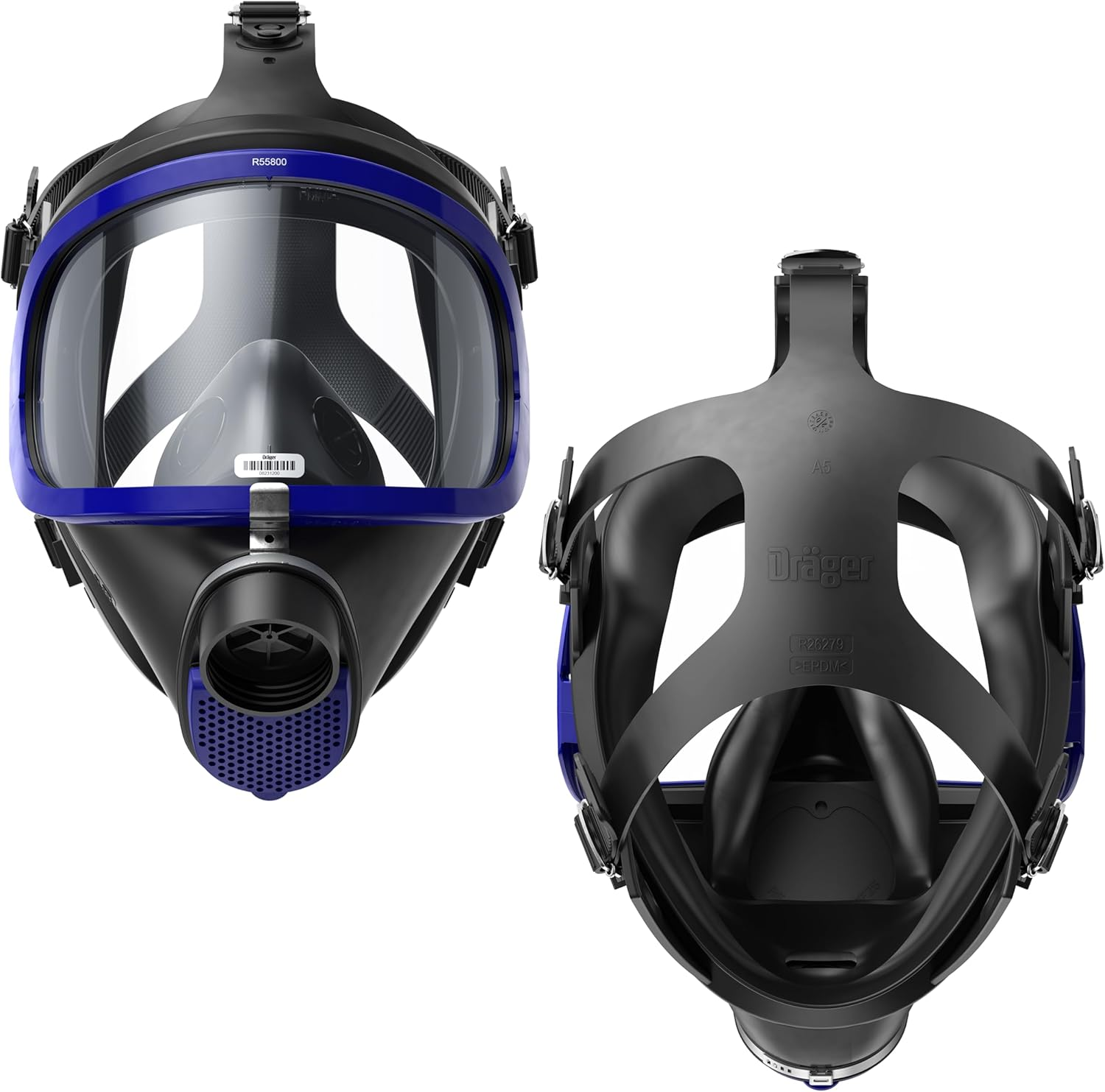 Dr&auml;ger X-Plore&reg; 6300 Quality Full-Face Mask with Standard Thread Rd40 Connection for Personal and Industrial Applications | AS/NZS 1716:2012 Certified | Universal Size image number 2