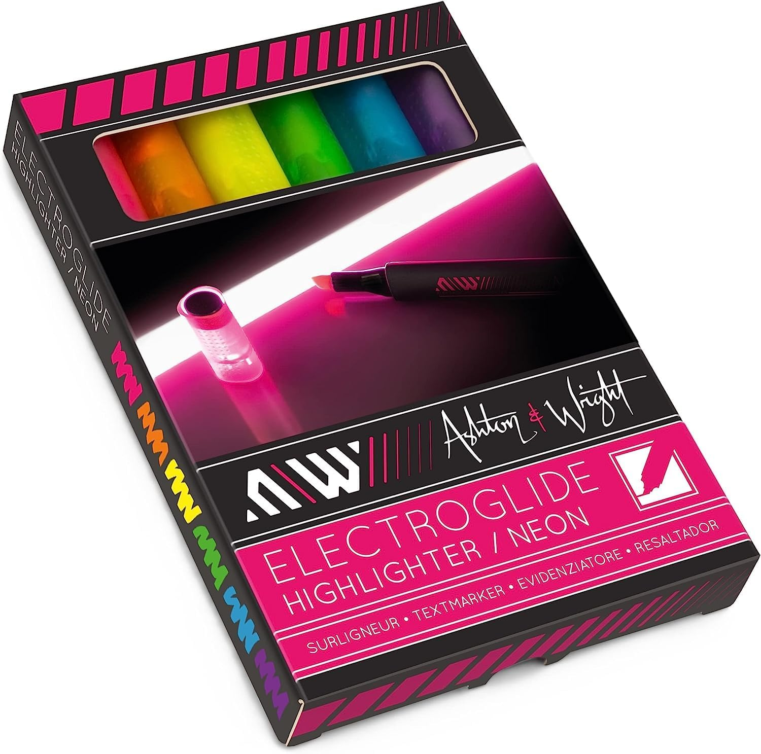 Ashton and Wright - Electroglide Triangular Highlighters - Pastel 6 Pack image number 5