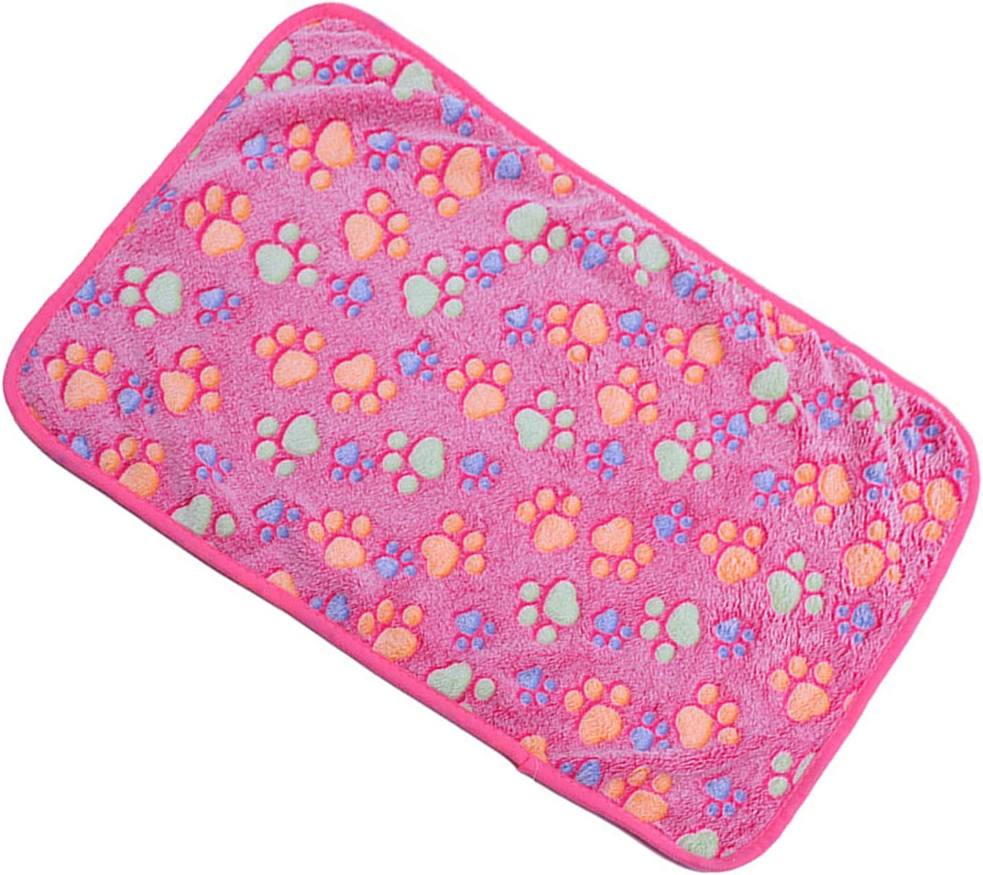 HIGHROCK Pet Blanket for Small Cats & Dogs Thick Sleep Mat, Pet Dog Cat Puppy Kitten Soft Blanket Doggy (S, Beige White)