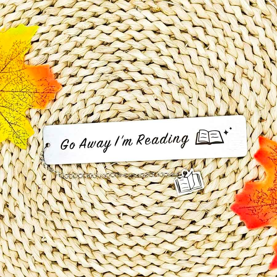 Inspirational Gift Bookmarks Reading Gifts for Readers Book Lovers Women Men Go Away I'M Reading Bookmark Gift for Sister Friends Christmas Birthday Gifts for Booklovers Bookworm image number 2