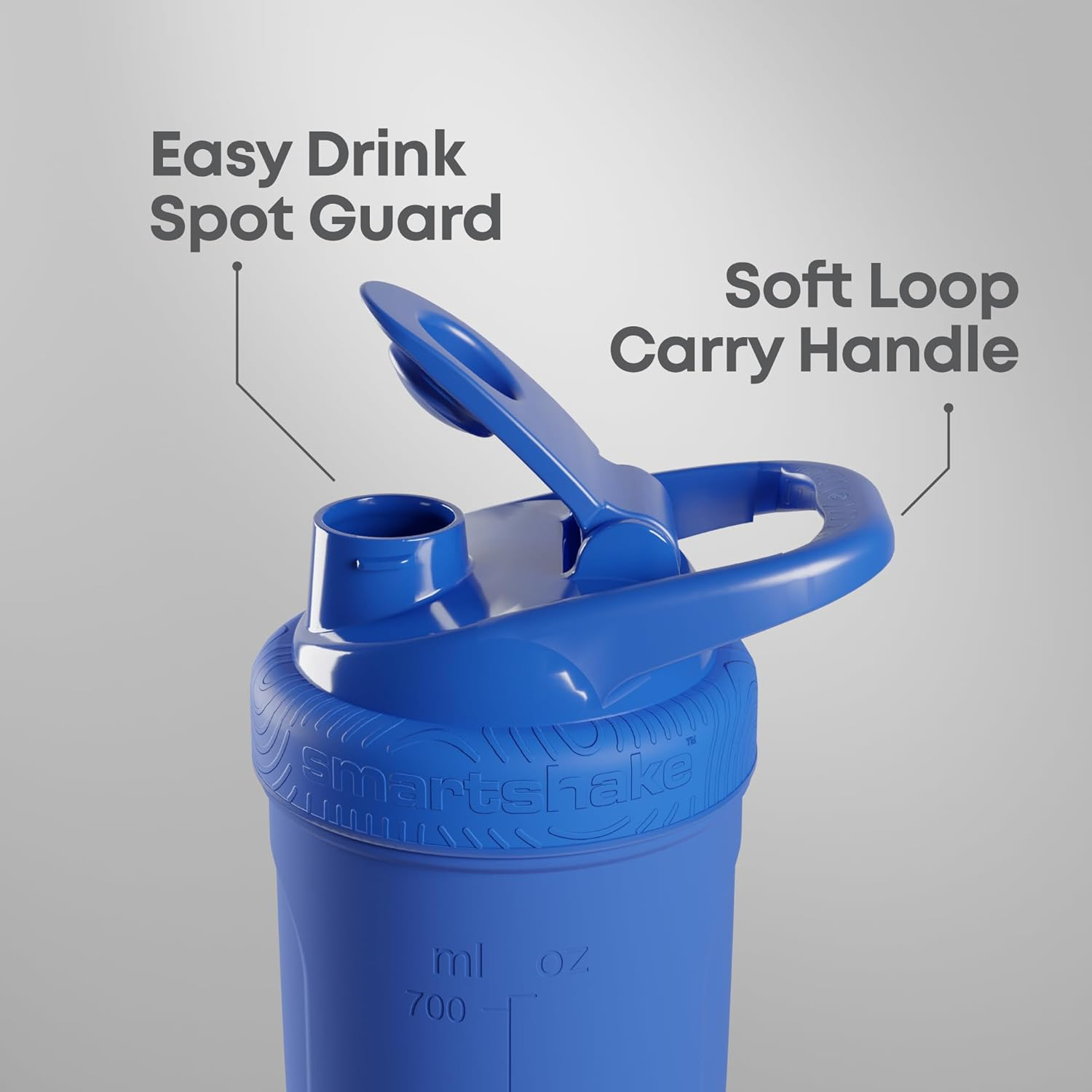 Smartshake Reforce Stainless Steel Shaker Bottle, Deep Rose, 900 Ml Capacity image number 4