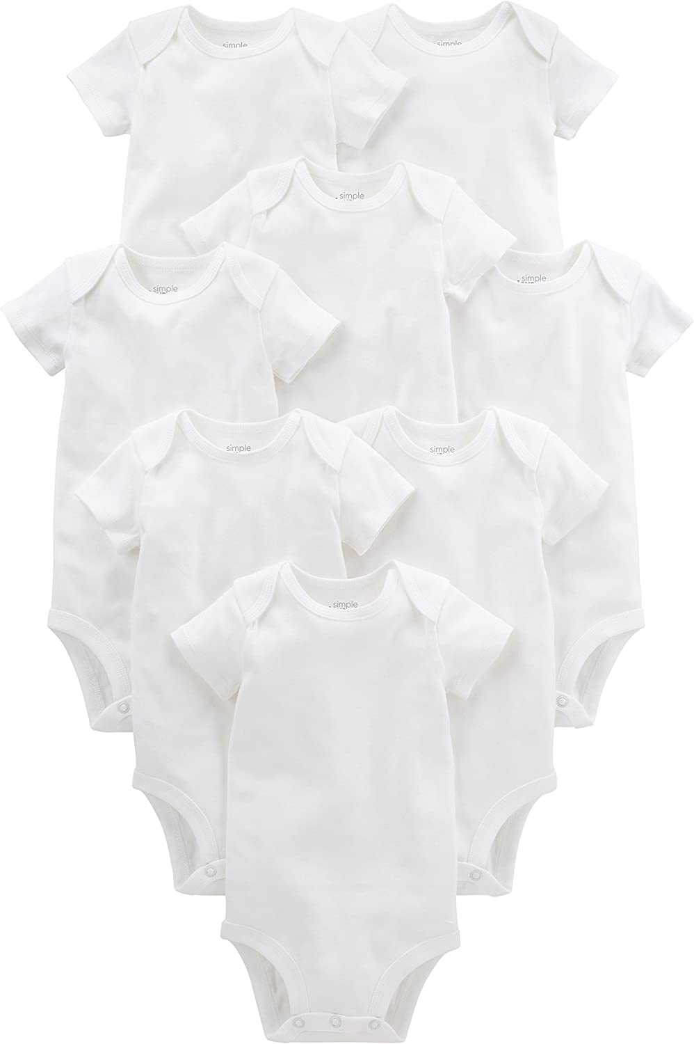 Simple Joys by Carter'S Unisex-Baby 8-Pack Short-Sleeve Bodysuit