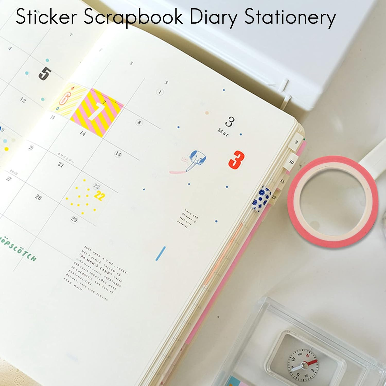 60 Pcs/Set Basic Solid Color Washi Tape Rainbow Masking Tape Decorative Adhesive Tape Sticker Scrapbook Diary Stationery image number 4