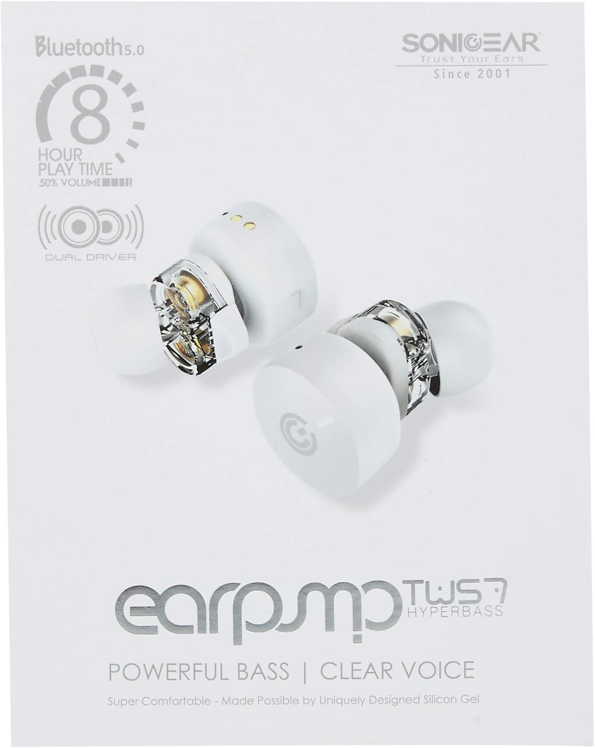 Sonicgear EARPUMP TWS 7 Hyperbass White image number 2
