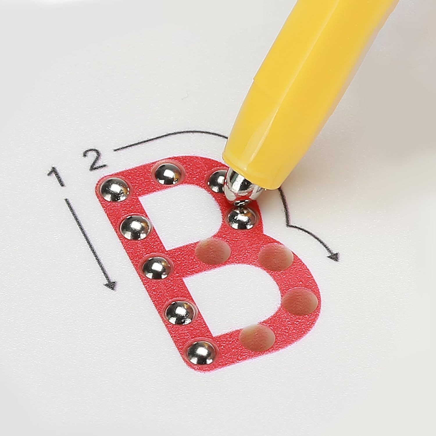 JOTO Magnetic ABC Letters Practicing Board for Toddlers, Educational Toy with Stylus Pen, Learning to Read and Writing Alphabet Play Tablet A-Z for Boys Girls image number 3