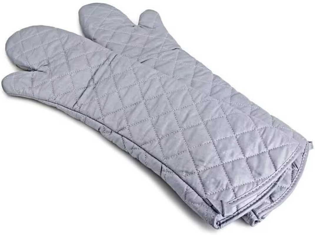 Linwnil Heat Resistant Oven Gloves New Cotton Oven Mitts Kitchen Gloves High Temperature Cooking Tool BBQ Gloves (23-Inch) image number 3