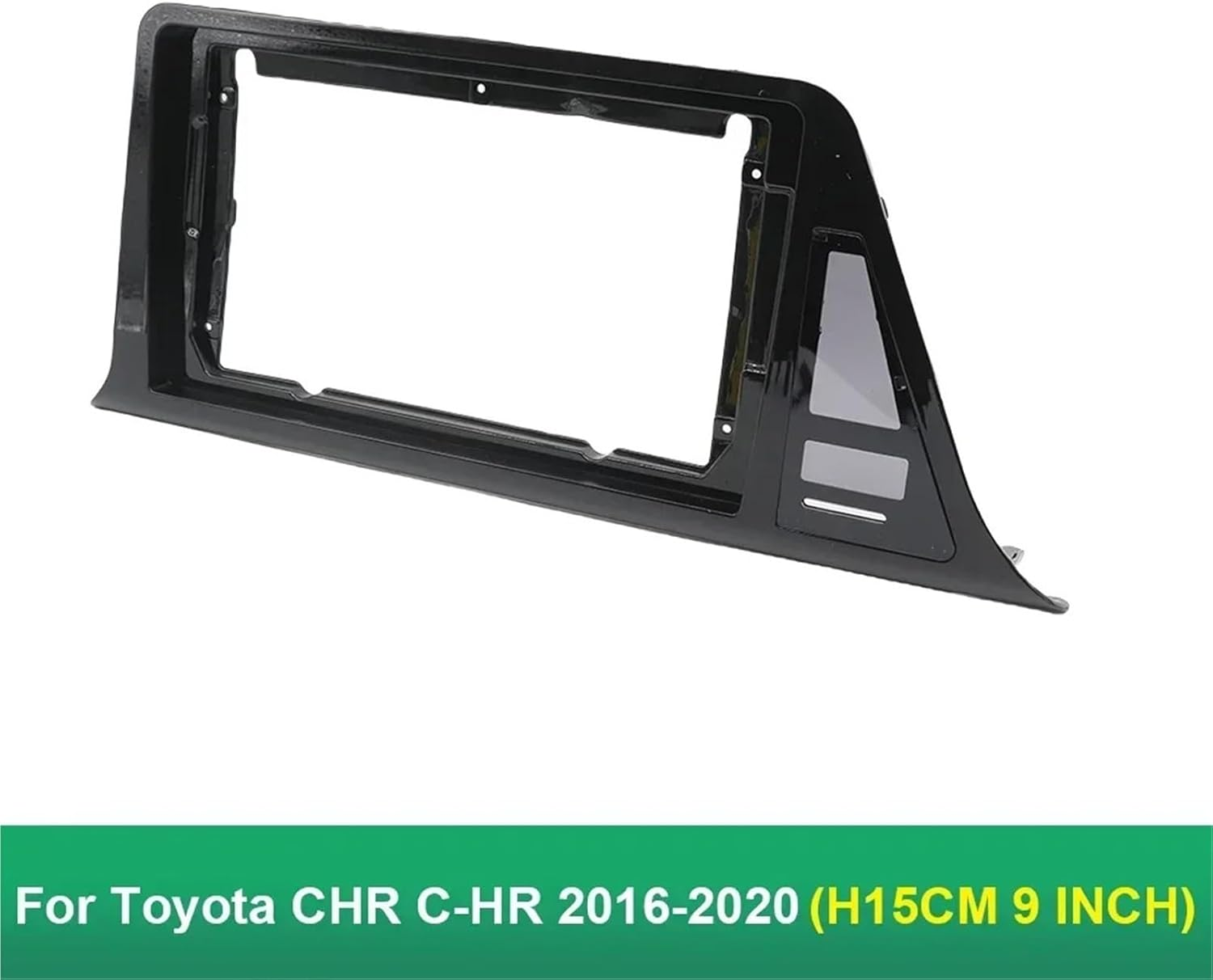 Car Radio Frame Fit for Toyota CHR 2016-2020 9Inch Car Radio Fascias GPS MP5 Stereo Player 2 Din Head Unit Panel Radio Dash Bezel(Farme Cable RHD 15CM) - Farme Cable Lhd 15Cm image number 2