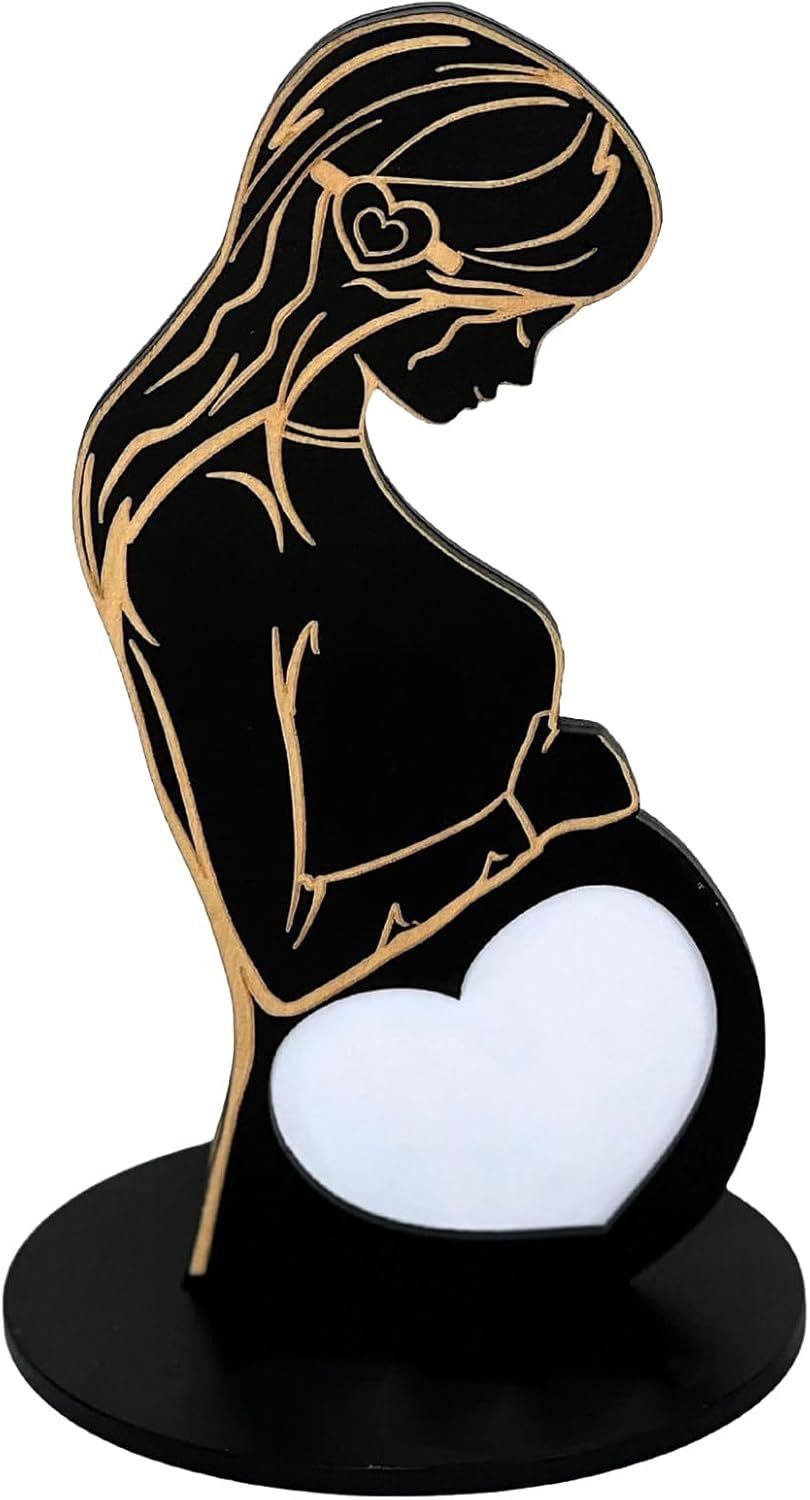 Heart'S Sign Baby Scan Picture Frames - Baby Scan Photo Frames Pregnancygifts for New Mum to Be | Uniquescan Framegifts for Pregnant Women, 20X12X0.5 Cm image number 1