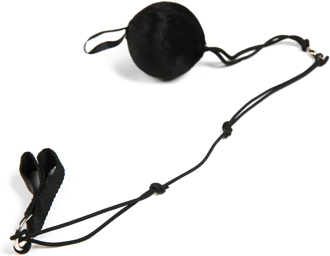 AIMALL 2-Pack Dance Silk Veil Poi Flags, Colorful Silk Belly Dance Scarves with Poi Balls for Dance Sports ，Black image number 5