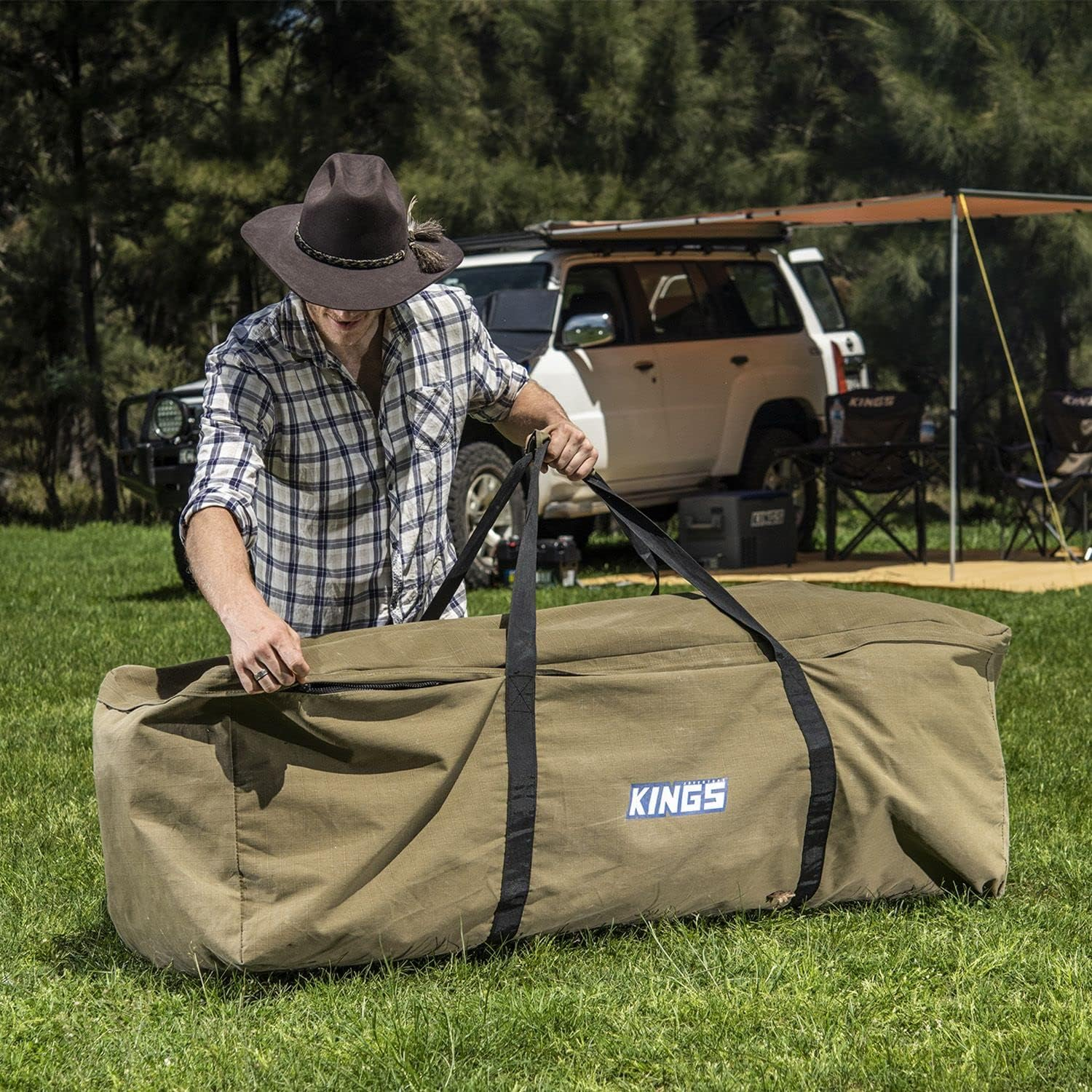 Adventure Kings Swag Bag Canvas Camping Outdoor Tent Bag 4WD 4X4 Carry Travel