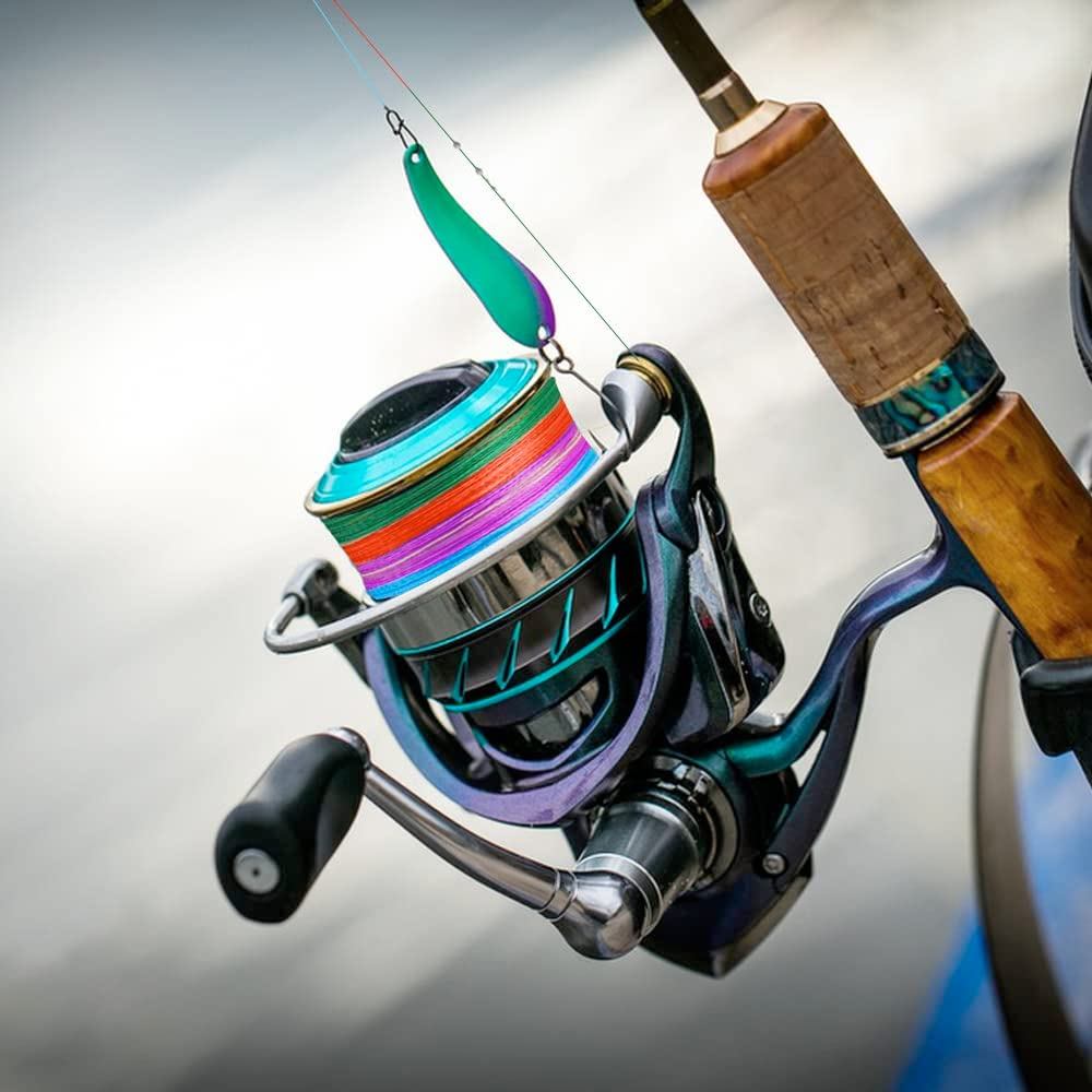 327 Yards (300M) Fishing Line, 4 Strands Stronger Multifilament PE Braid Wire, Braided Fishing Line Abrasion Resistant Superline Zero Stretch, 0.3Mm Diameter, 40IB image number 3