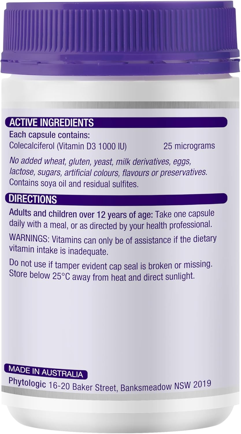 Henry Blooms 1000IU Vitamin D3, 400 CAPSULES, 0.2 Kilograms image number 1