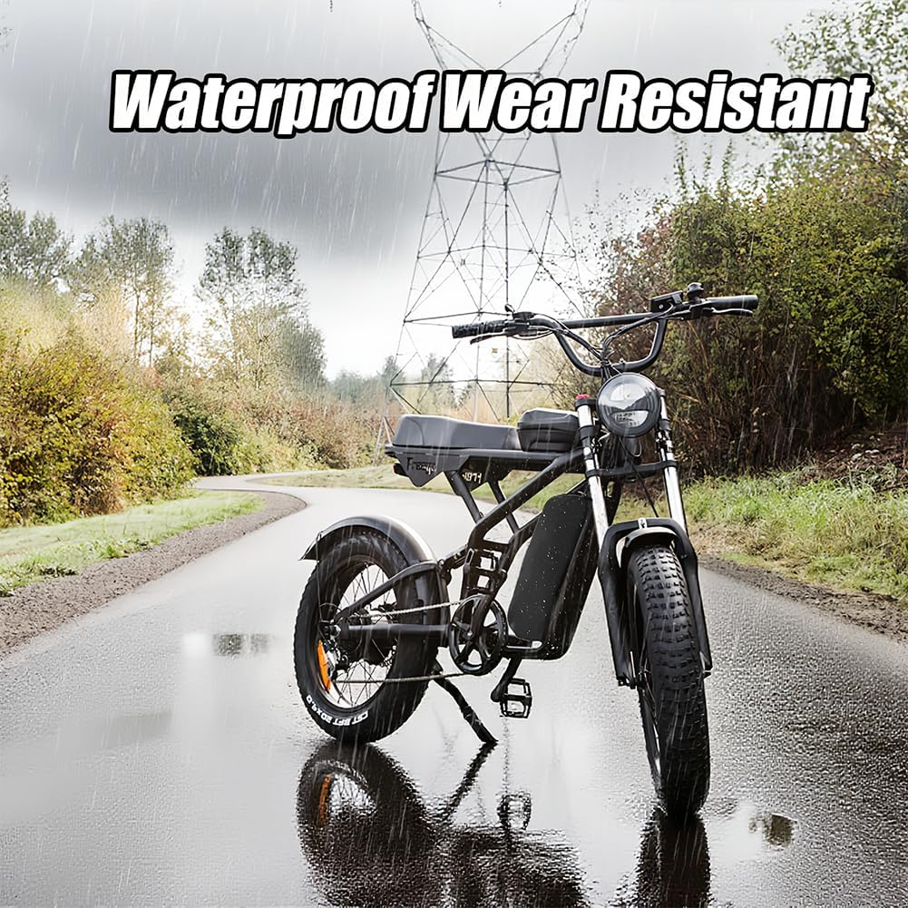 Joyzan E-Bike Battery Protective Cover, Protector Cover for Integrated Electric Bicycles Battery Protection Frame Covers against Moisture Dirt Dust Universal Installation Lifespan Batteries Extension image number 4