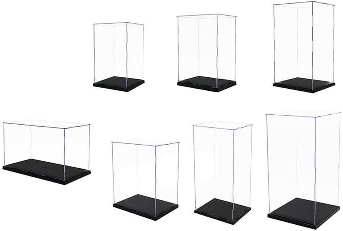 Acrylic Display Case Clear Box Dustproof Large Self-Install Cars Trucks 40Cmh, Self-Assembly, Perfect for Cars, Trucks, Collectibles, Action Figures, 1/24 Diecast Models image number 3