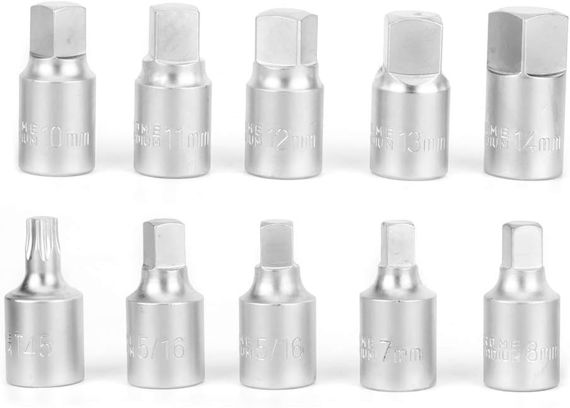 Nutriess Oil Drain Sump Screw Removal Kit 23 Pcs Set 3 8In Car Repairing Tool Efficient Screw Sleeve Wrench for Automotive Maintenance image number 6