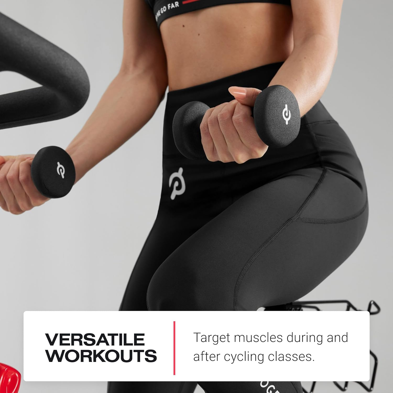 Peloton Light Weights | Set of Two Sweat-Proof Weights with Non-Slip Grip, Designed to Fit in the Back of Peloton Bike and Bike+ image number 2