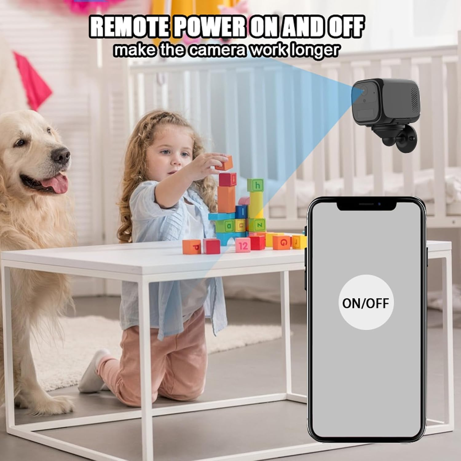 4G LTE Cellular Security Camera, 2 Way Talk Indoor Surveillance Camera for Home Security, SIM & SD Card Not Included, 1080P Night Vision, Motion Detection, 120&deg; Wide