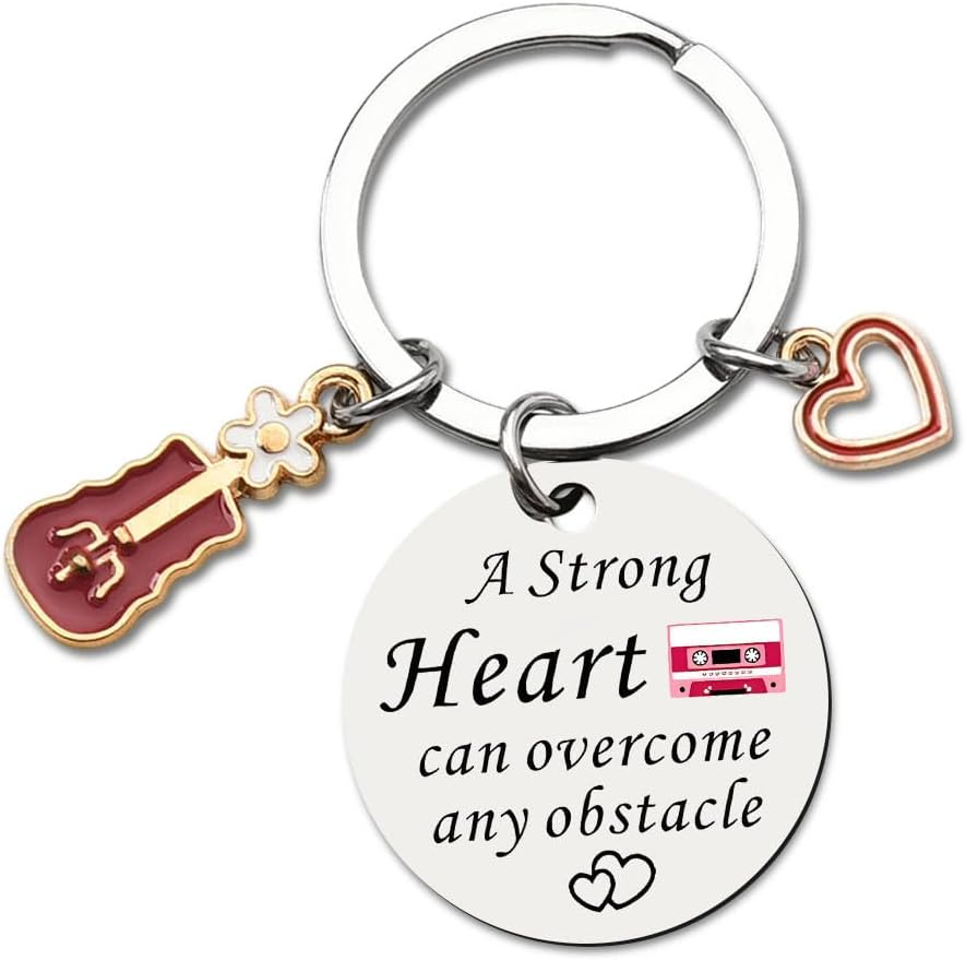 Inspirational Birthday Gifts for Music Lovers Keychain Gifts Forn Singers Musicia Guitar Piano Player Gifts for Friend Bestie